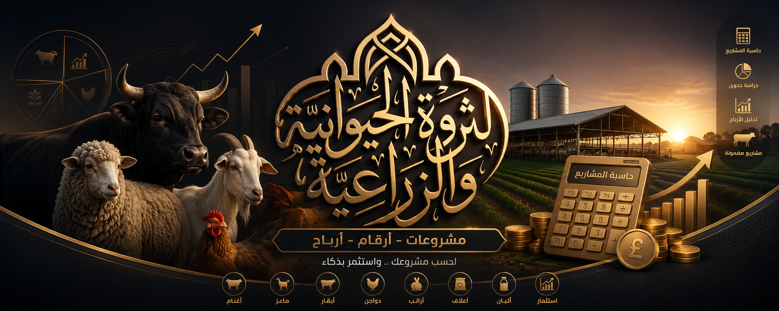 الحقيبة الاستثمارية لمشروع تسمين الأغنام